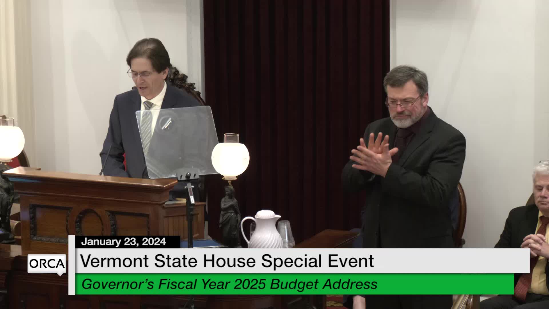 Thumbnail image for Vermont State House Special Event [Governors Fiscal Year 2025 Budget Address] | 1/23/24