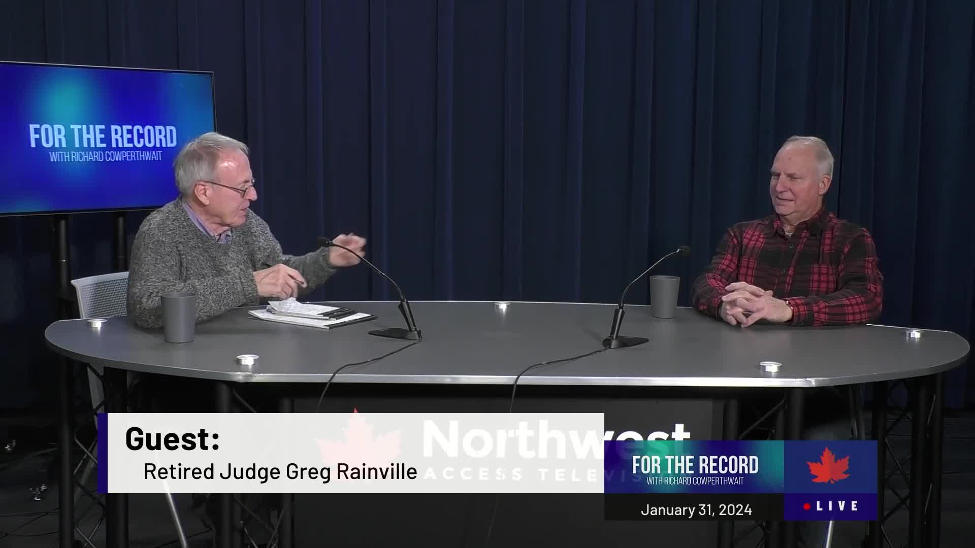 Thumbnail image for For The Record with Judge Rainville | 1/31/24