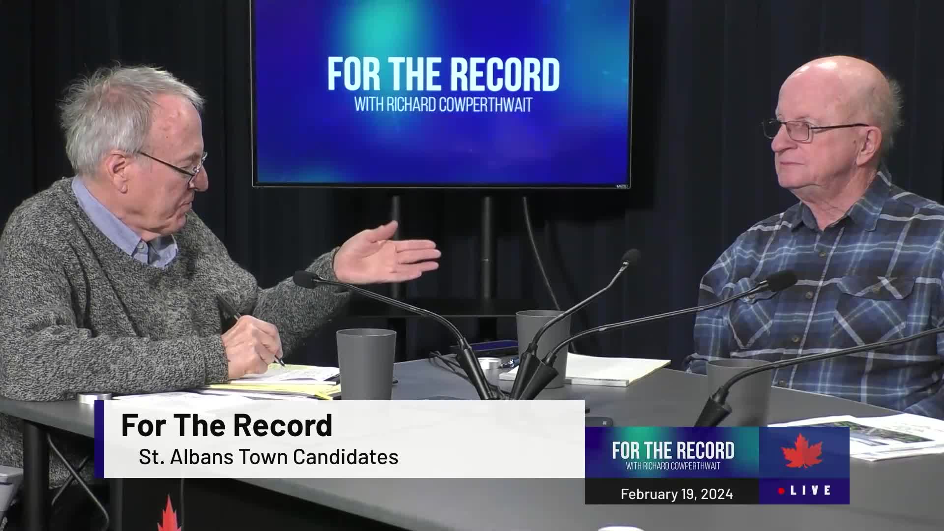 Thumbnail image for For The Record - St Albans Town Candidates | 2/19/24