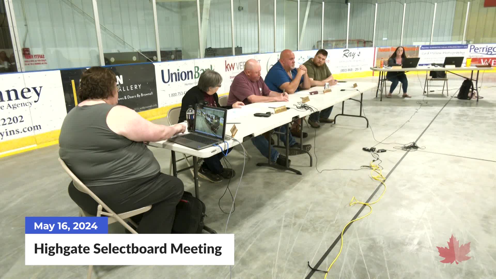 Highgate Selectboard Meeting | 5/16/2024