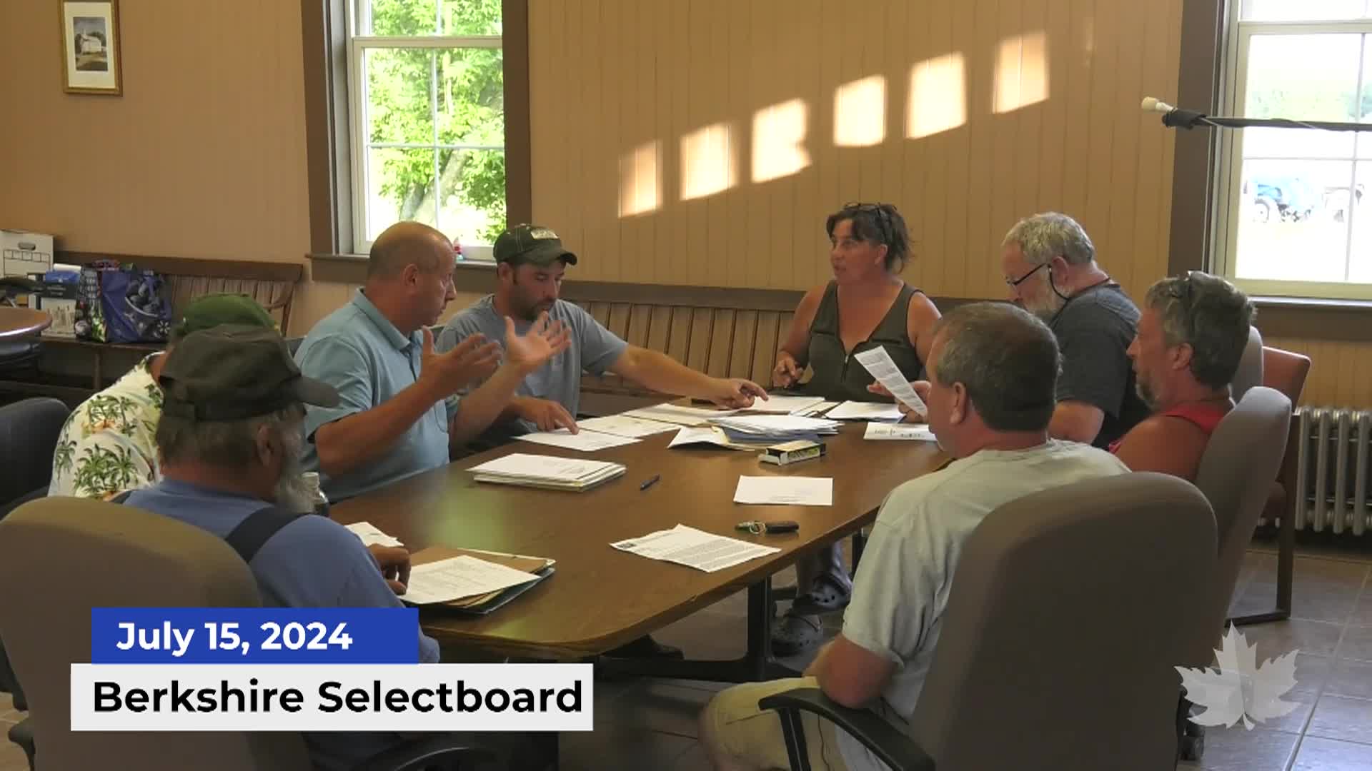 Thumbnail image for Berkshire Selectboard | 07/15/2024