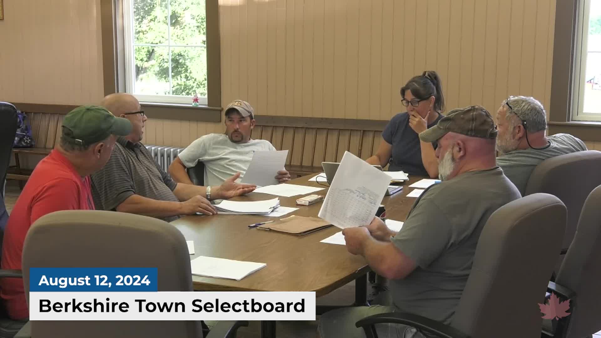Thumbnail image for Berkshire Selectboard | 08/12/2024