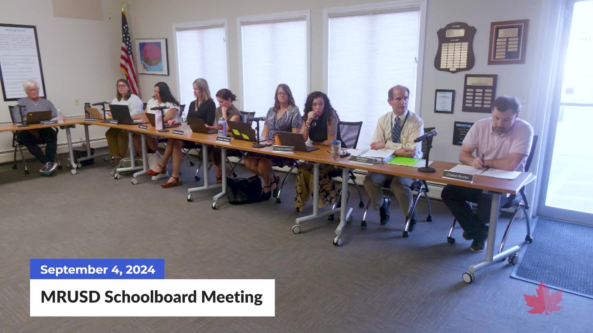 Thumbnail image for MRUSD Schoolboard Meeting | 09/04/2024