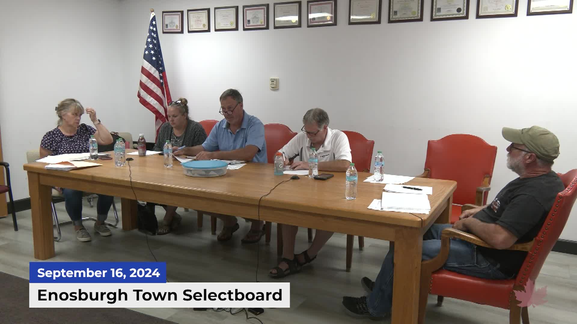 Thumbnail image for Enosburgh Town Selectboard | 09/16/2024