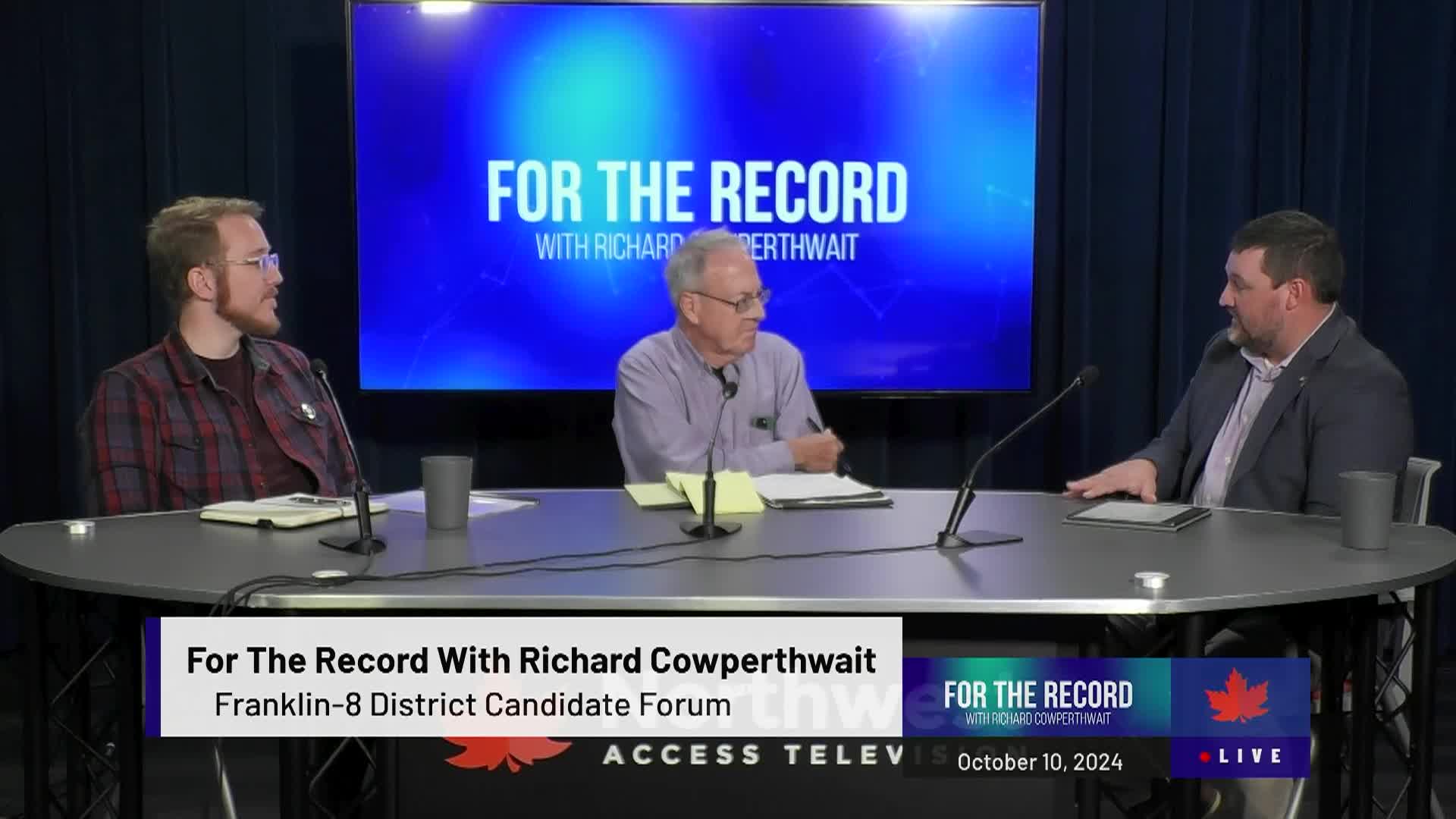 Thumbnail image for For The Record | Franklin-8 District Candidates | 10/10/2024