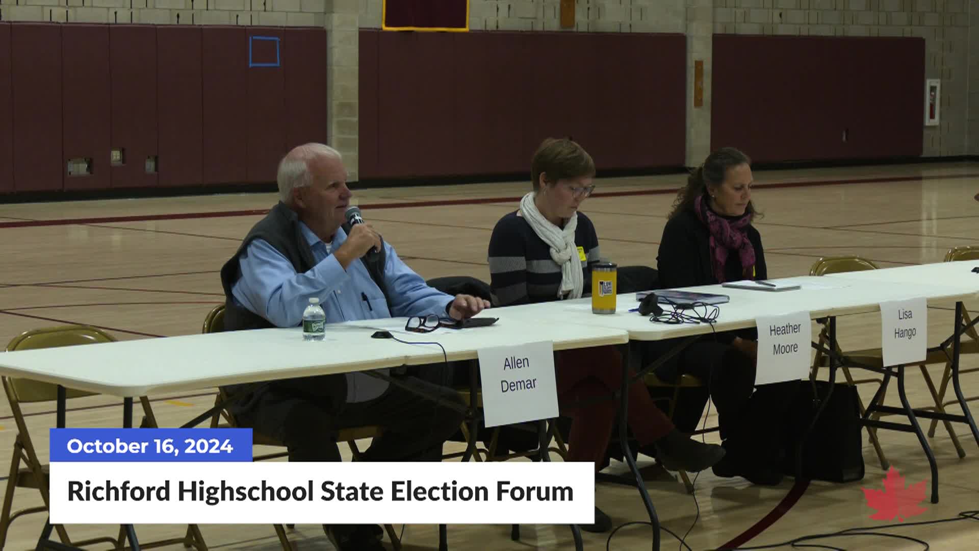 Thumbnail image for Richford Highschool State Election Forum | 10/16/2024