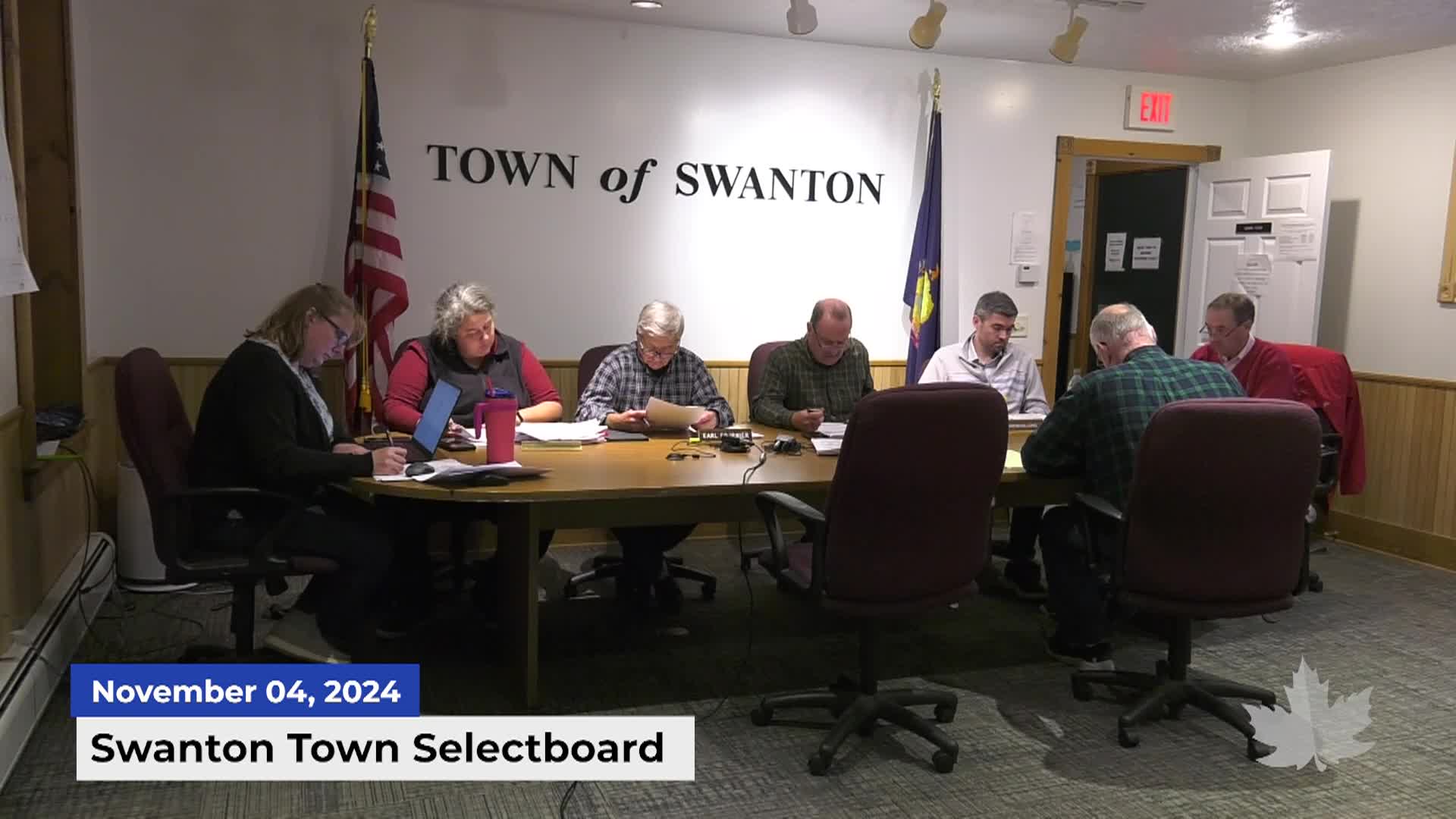 Swanton Town Selectboard | 11/04/2024