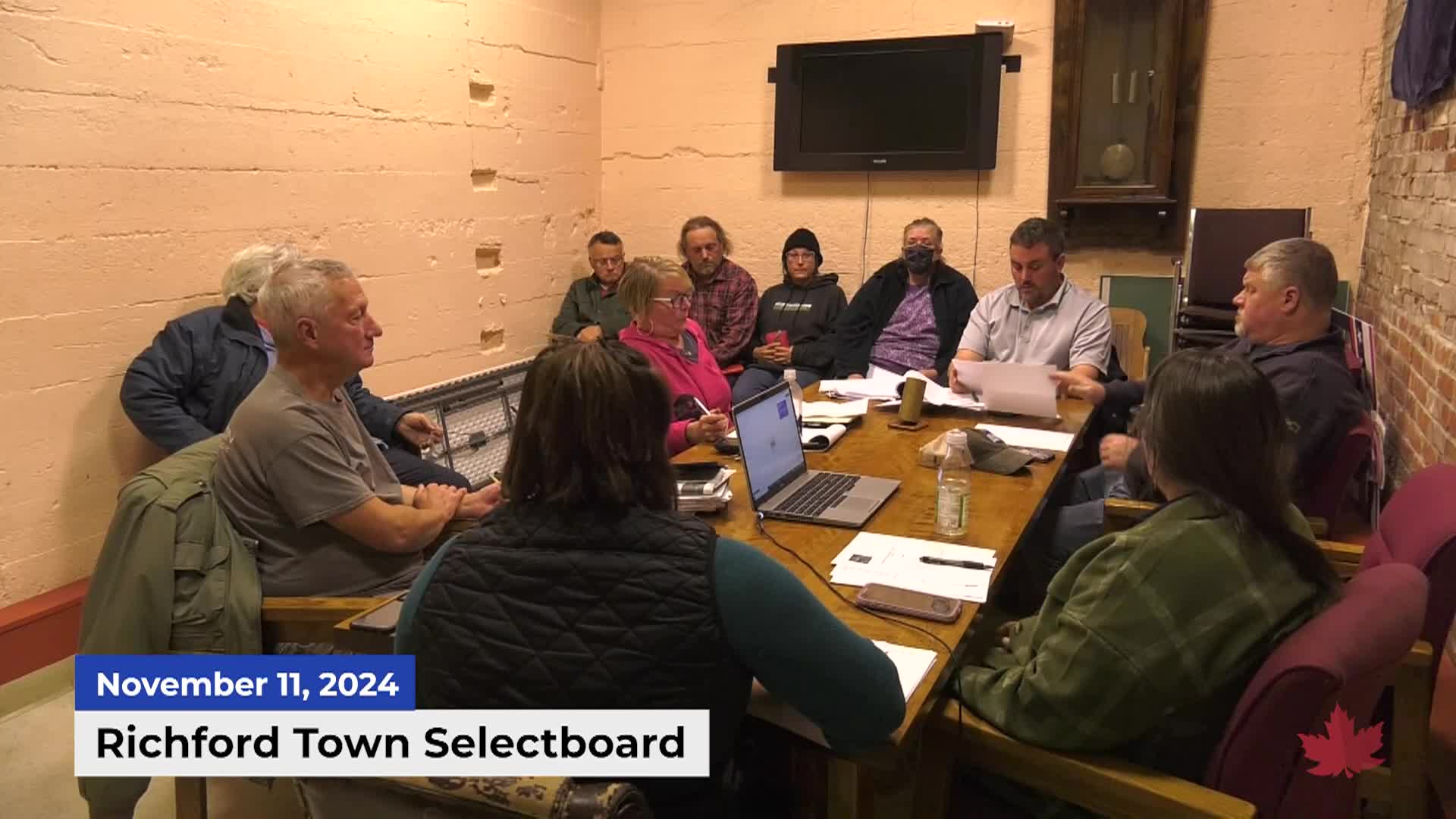 Thumbnail image for Richford Town Selectboard 11/11