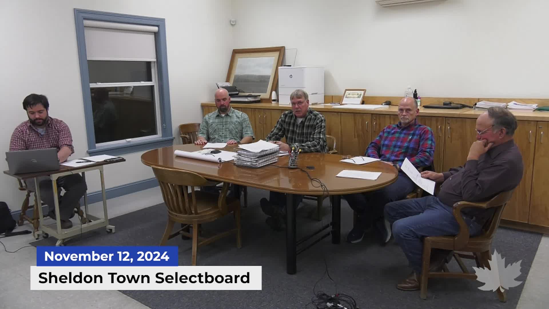 Sheldon Town Selectboard | 11/12/2024