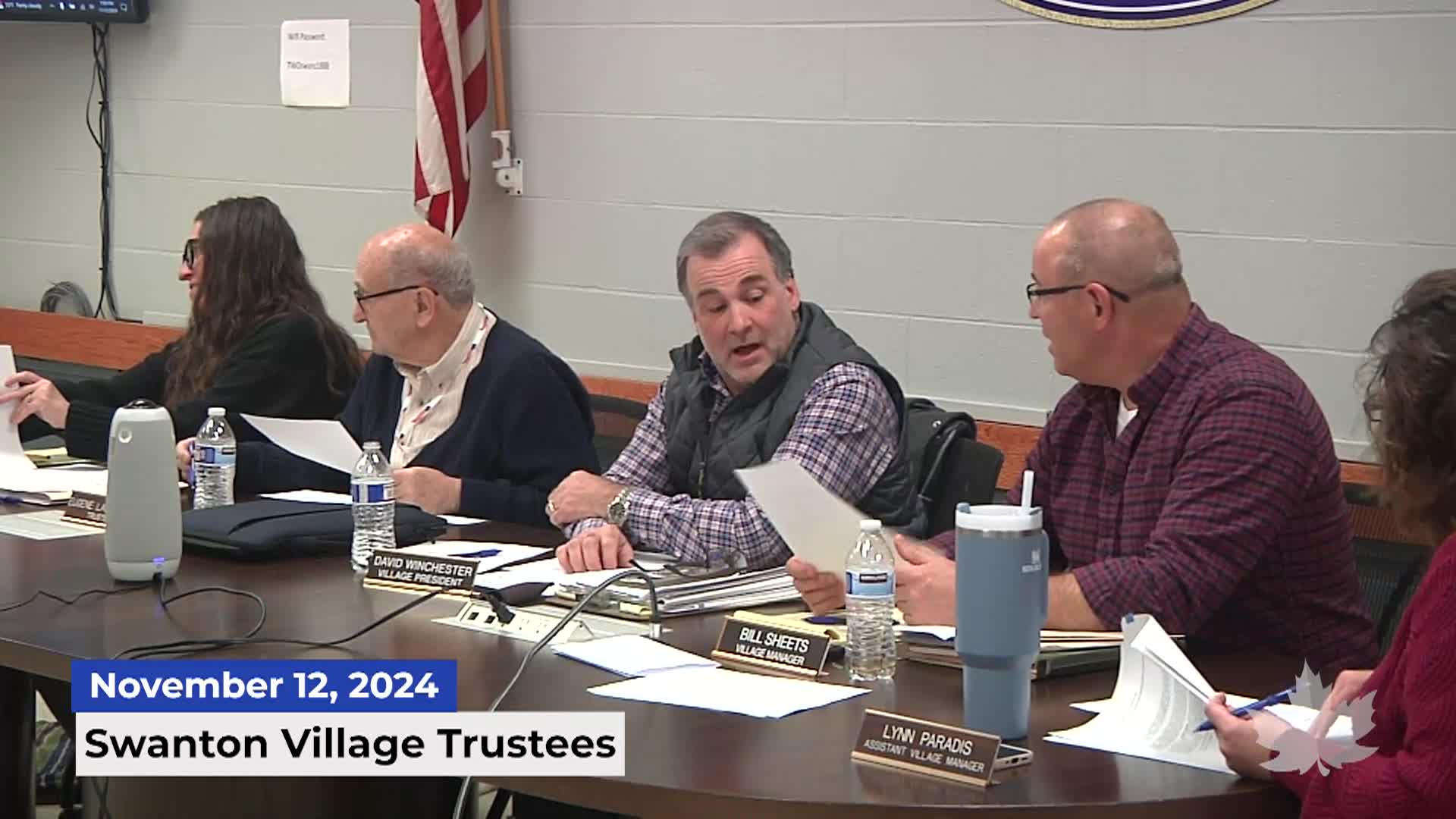 Swanton Village Trustees | 11/12/2024