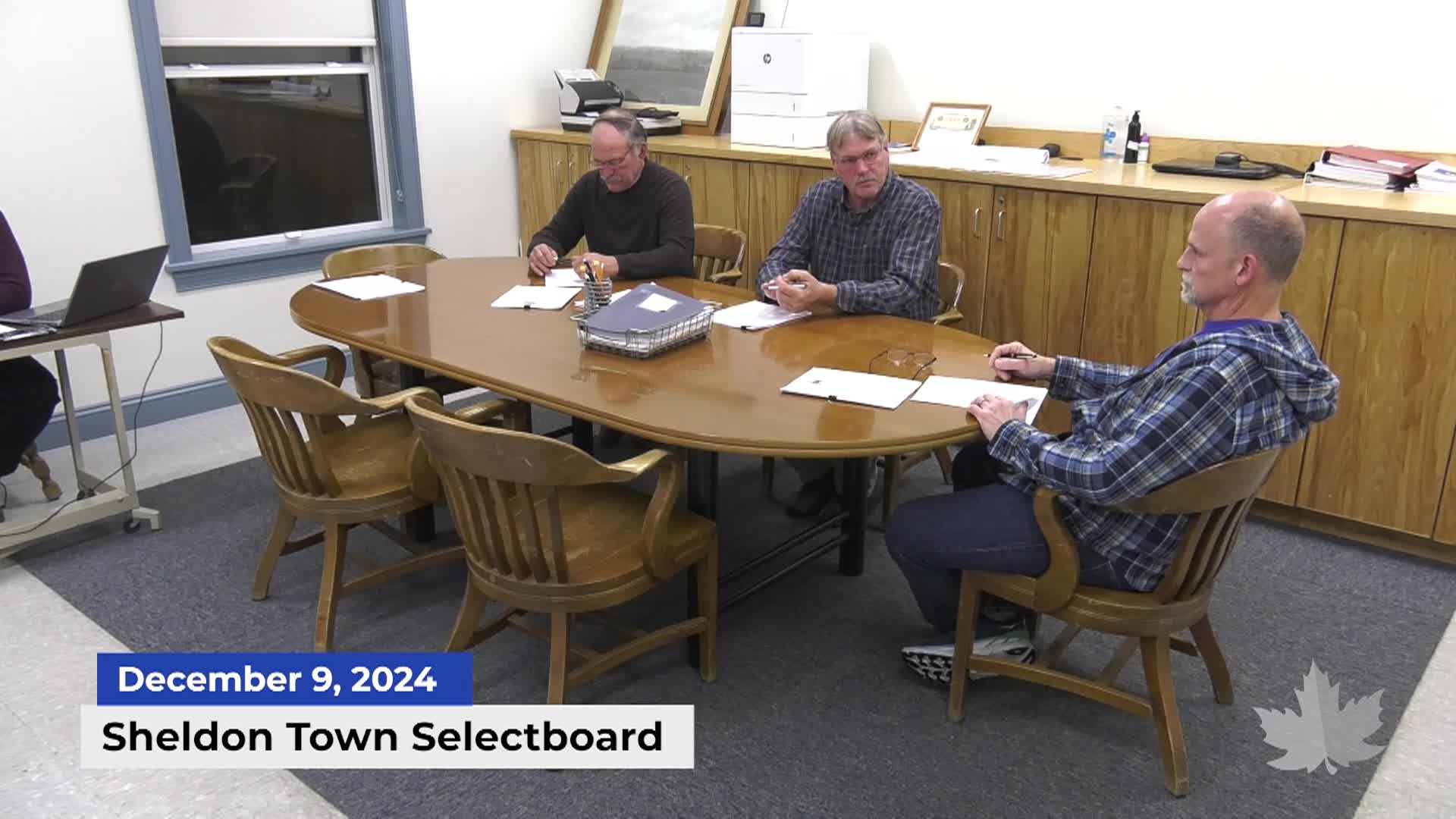 Sheldon Select Board | 12/09/2024