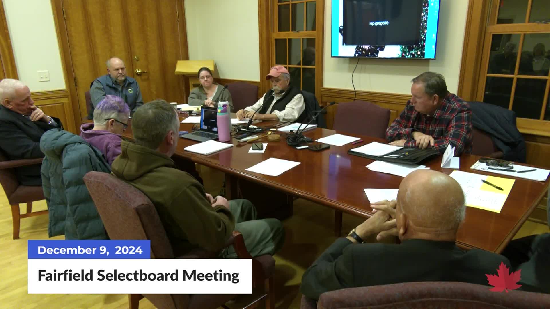 Thumbnail image for Fairfield Town Selectboard | 12/09/2024