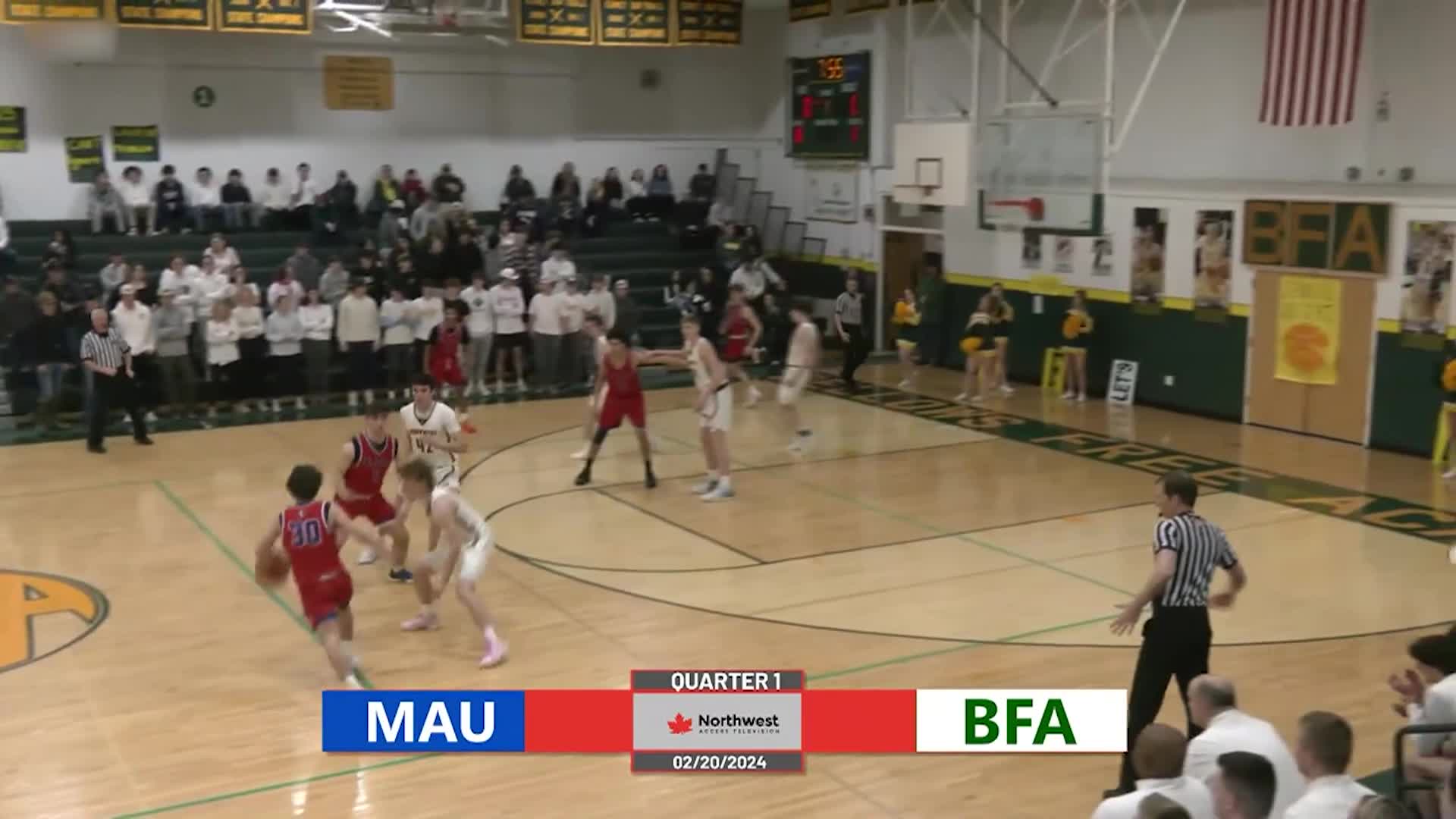 Thumbnail image for BFA Bobwhite Basketball vs Mt Anthony 20240220