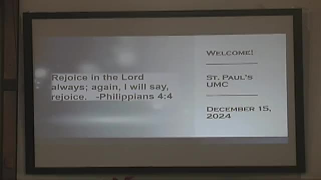 Thumbnail image for St Pauls UMC 12/15/2024