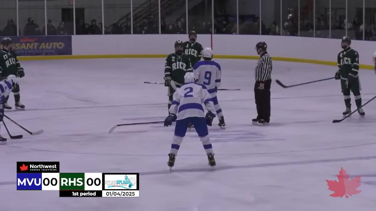 Thumbnail image for MVU Boys Hockey vs Rice 20250104