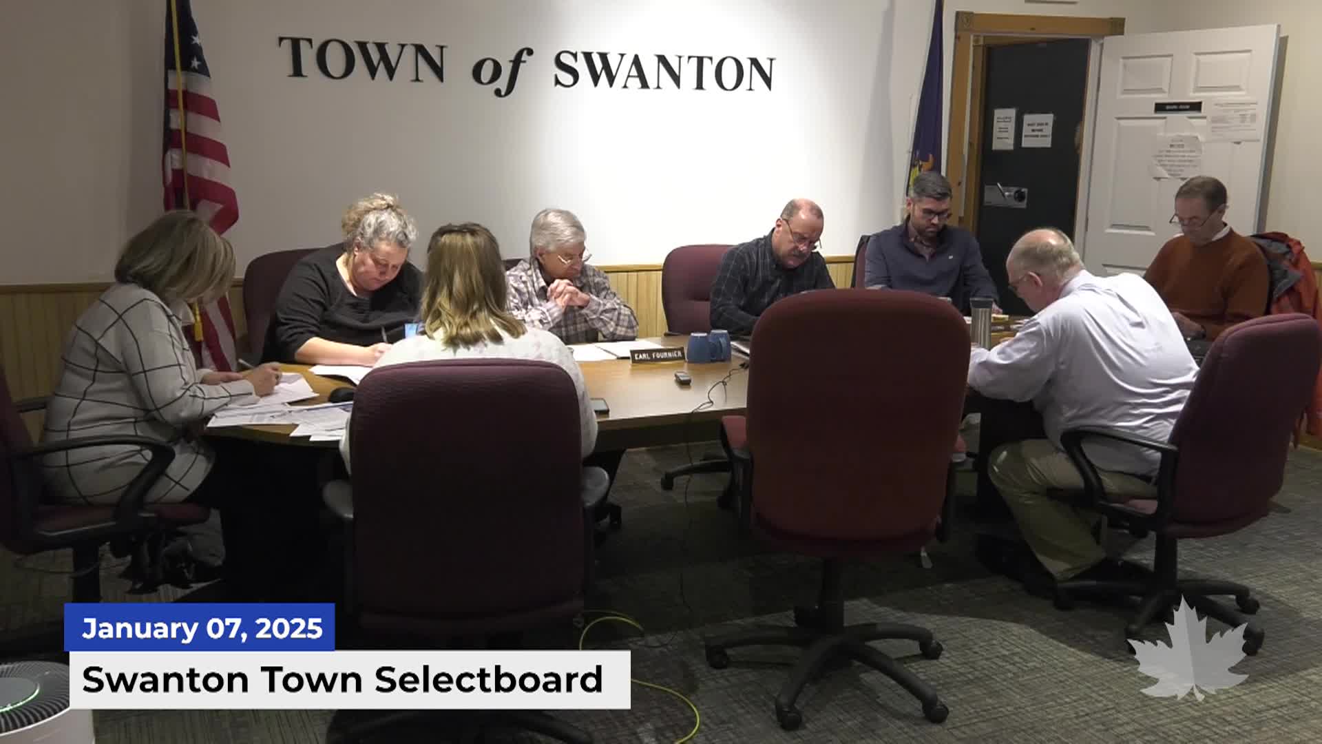 Swanton Town Selectboard | 01/07/2025