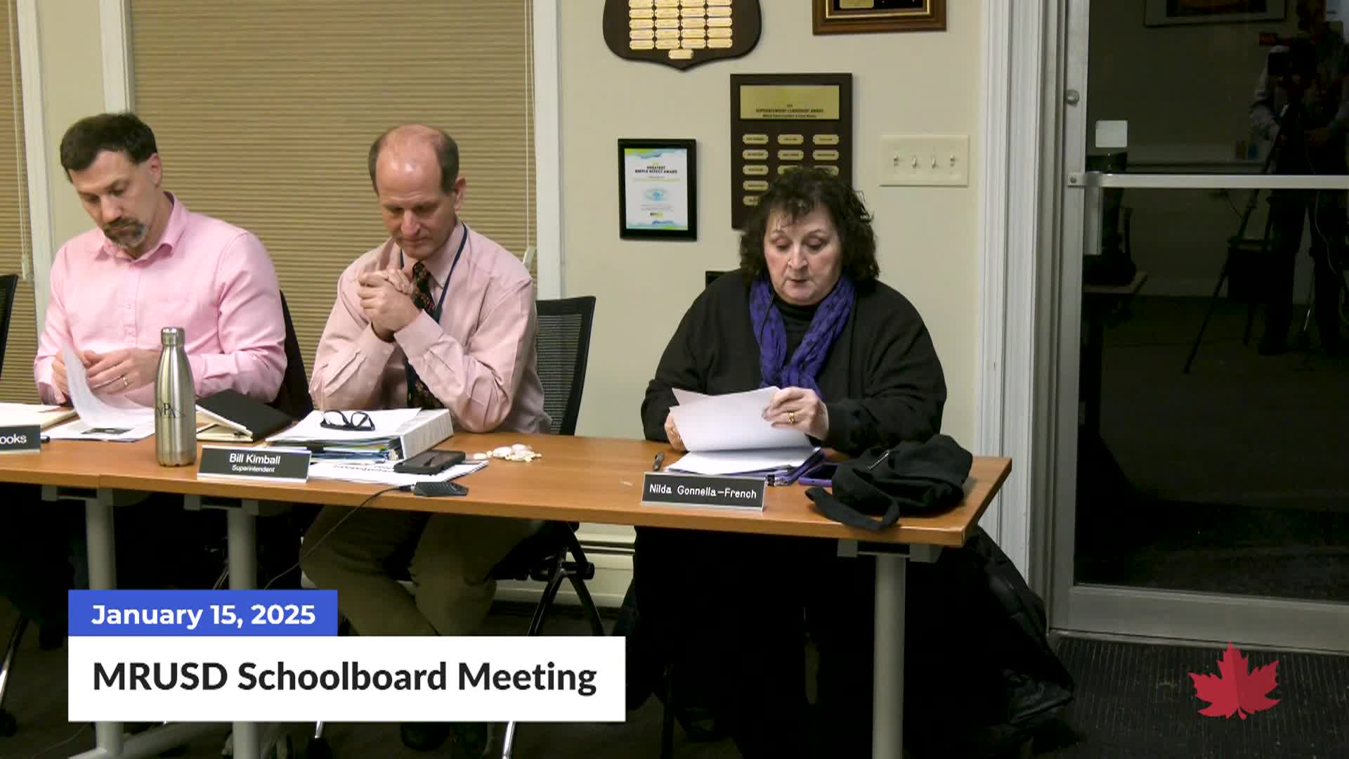 Thumbnail image for MRUSD Schoolboard Meeting | 01/15/2025