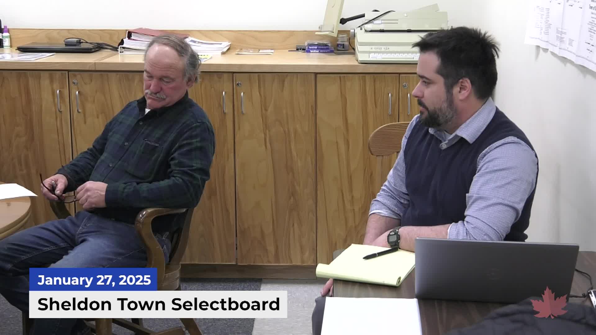Sheldon Town Selectboard | 01/27/2025