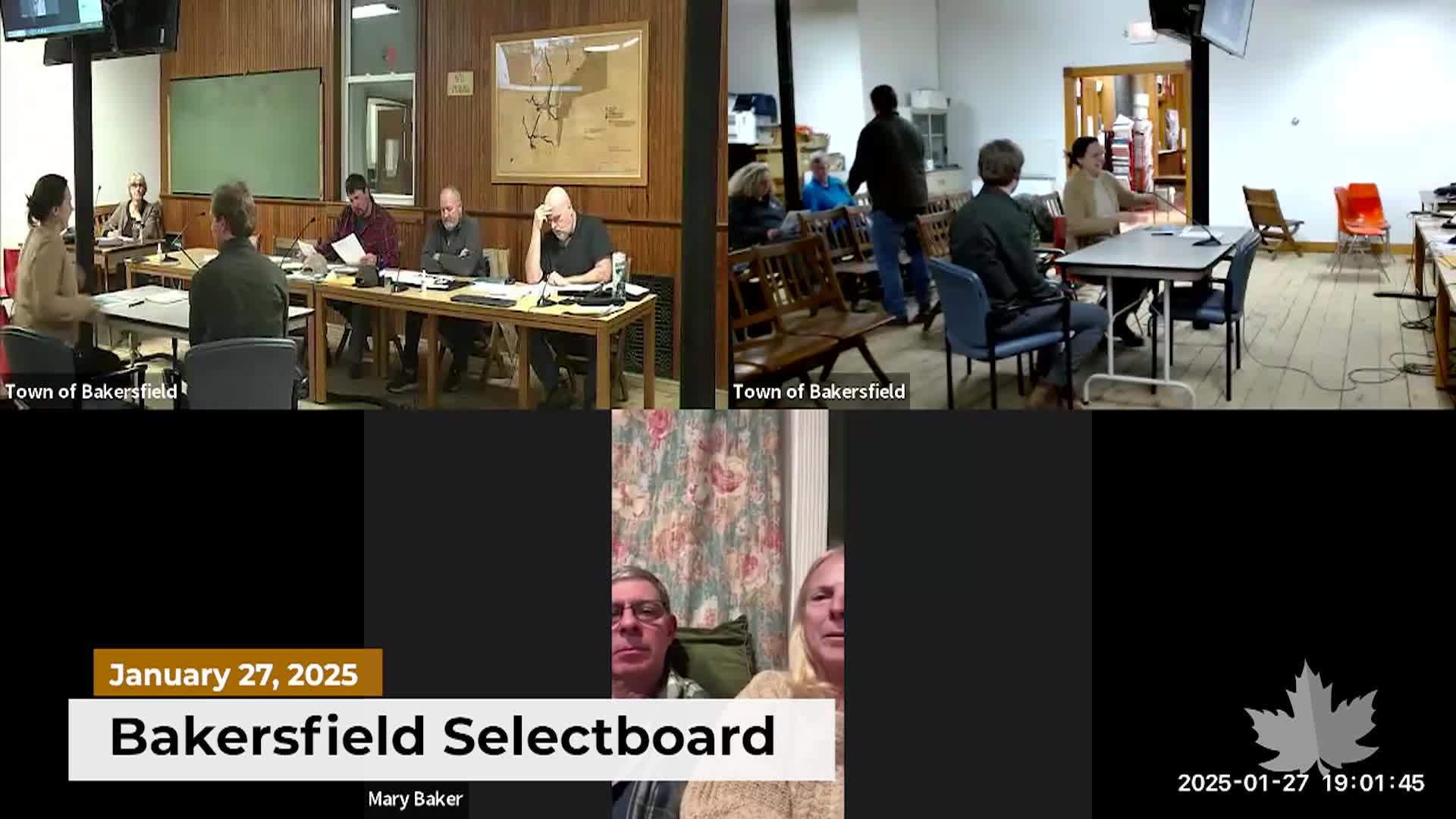 Thumbnail image for Bakersfield Selectboard | 01/27/2025