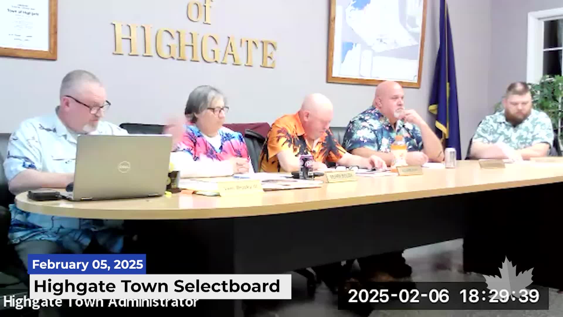 Thumbnail image for Highgate Selectboard | 02/05/2025