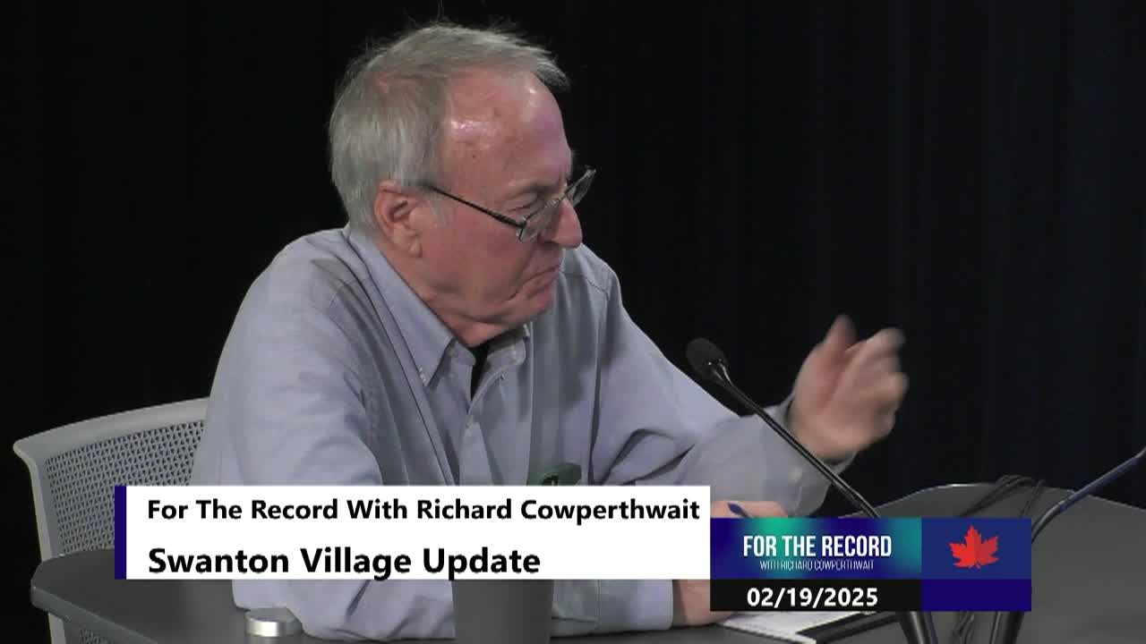 Thumbnail image for For The Record | Swanton Village Update | 02/19/2025