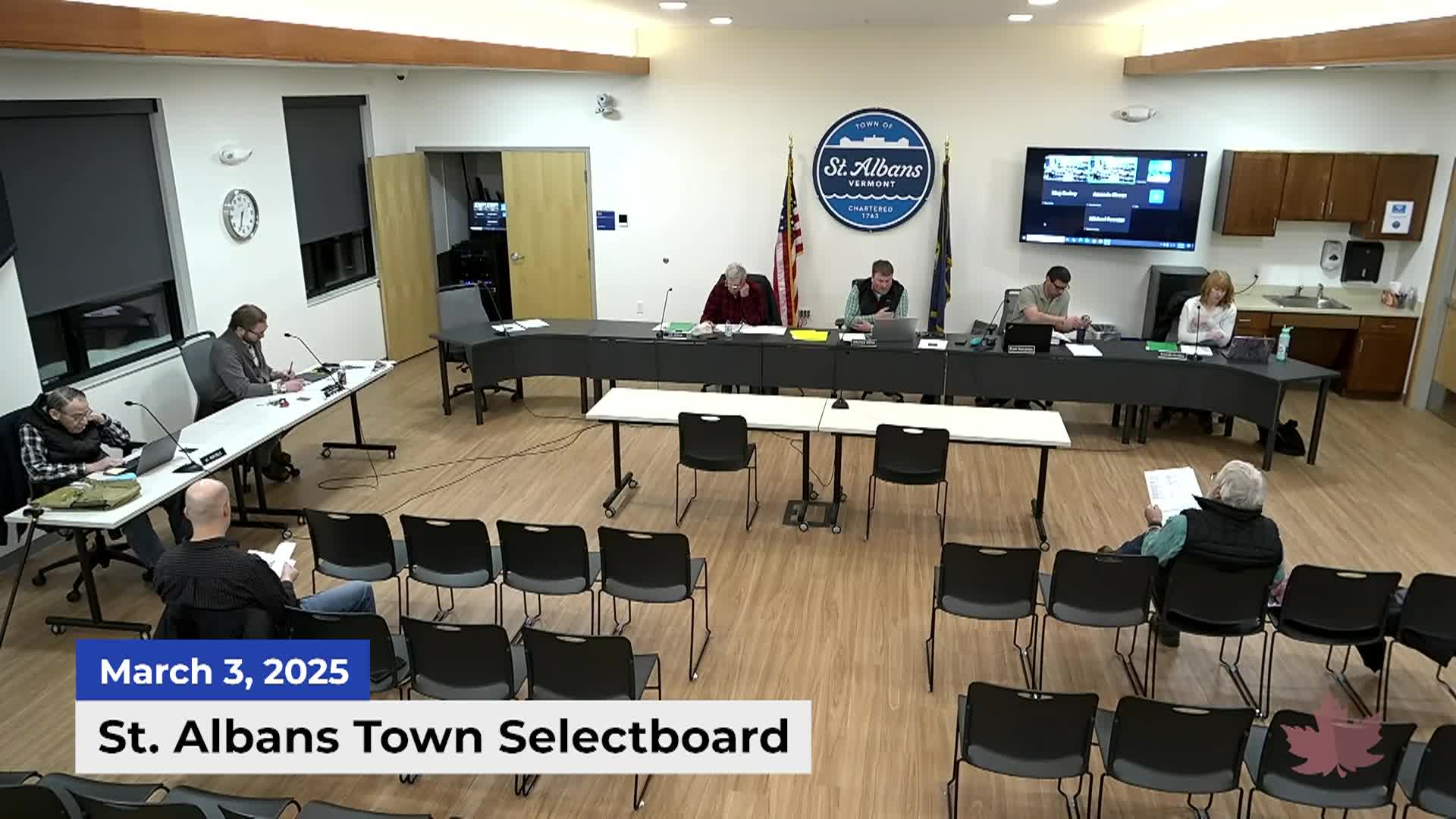 Thumbnail image for St. Albans Town Selectboard | 03/03/2025