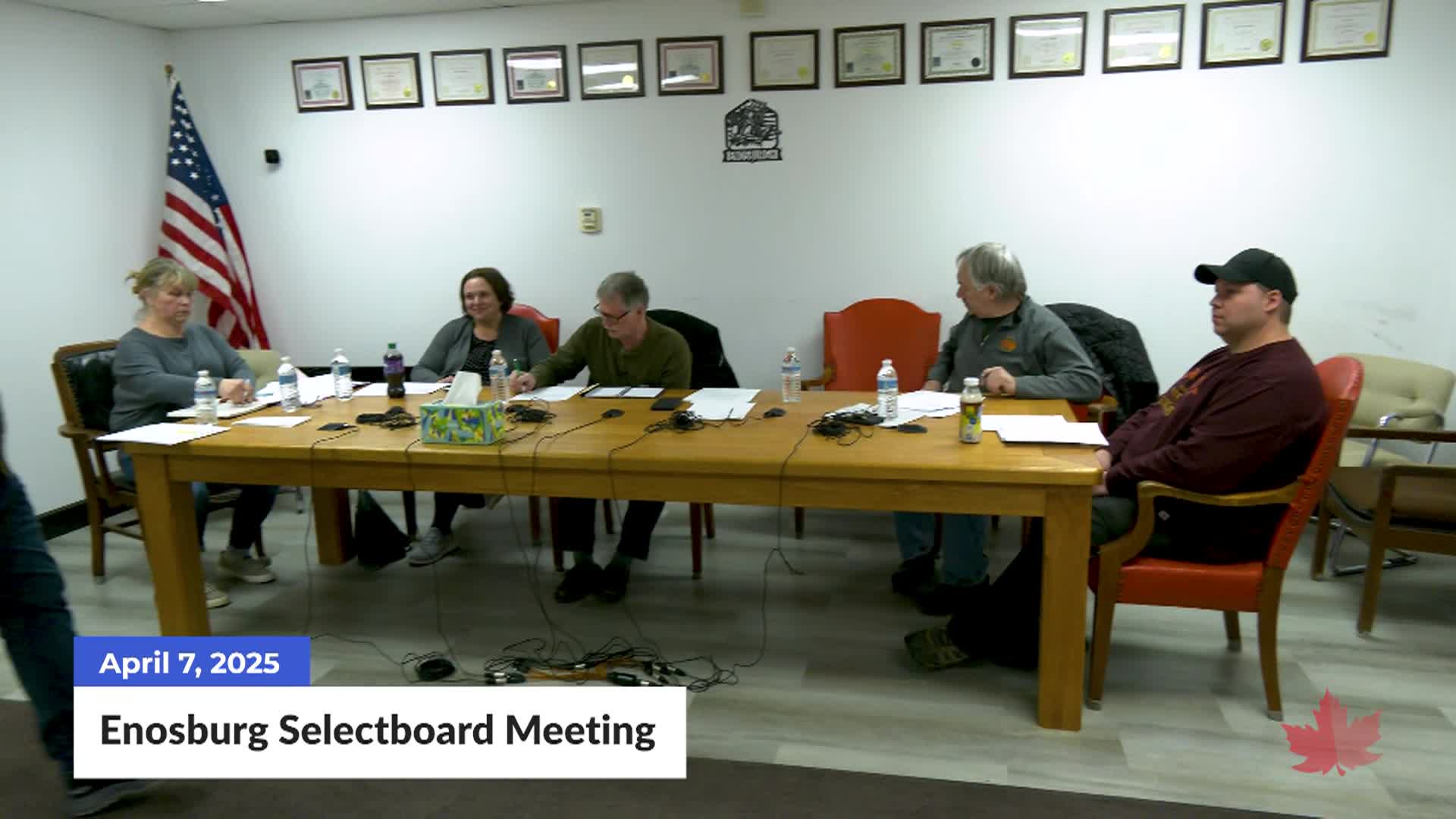 Thumbnail image for Enosburg Selectboard Meeting | 04/07/2025