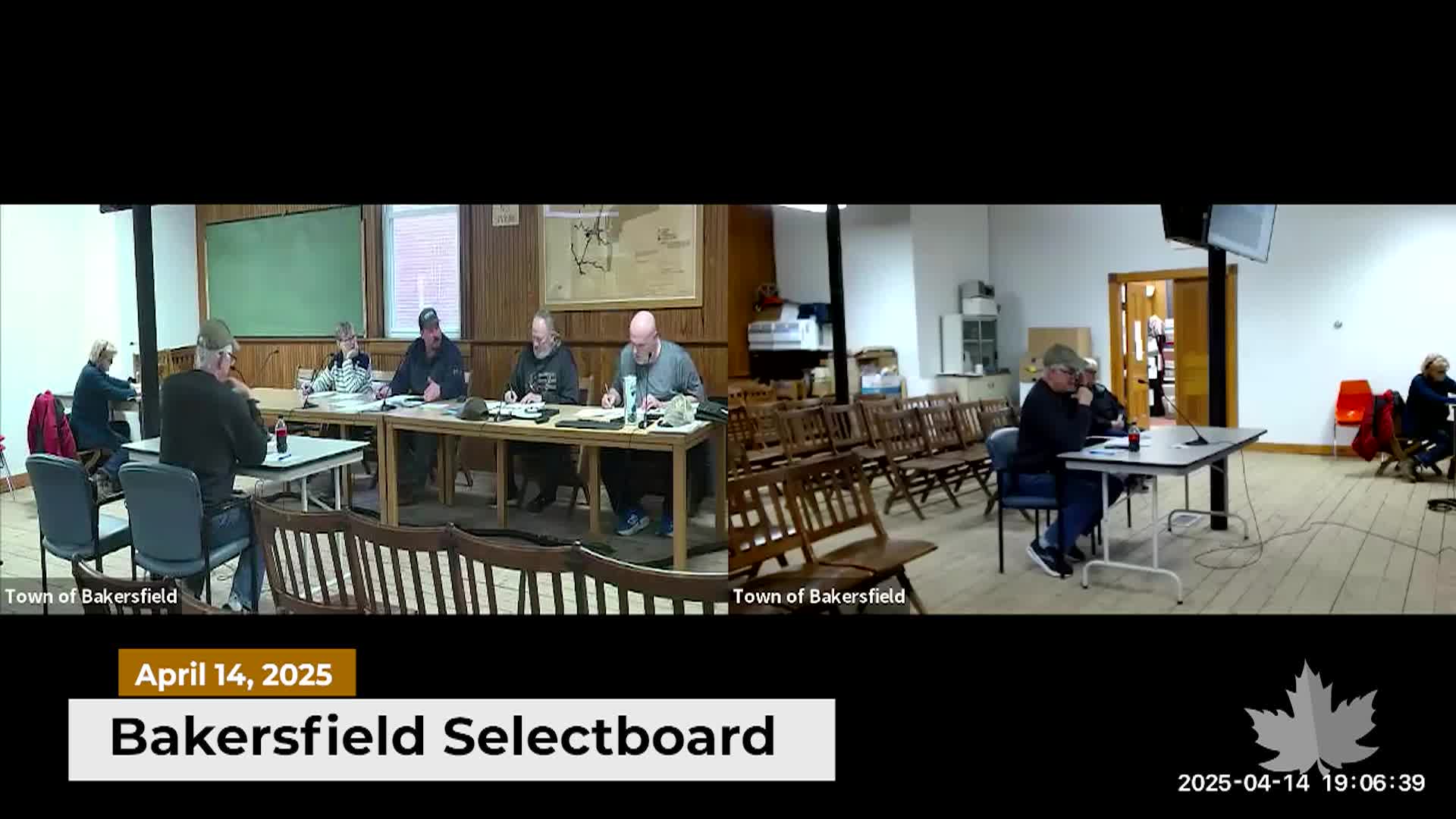Thumbnail image for Bakersfield Selectboard | 04/14/2025