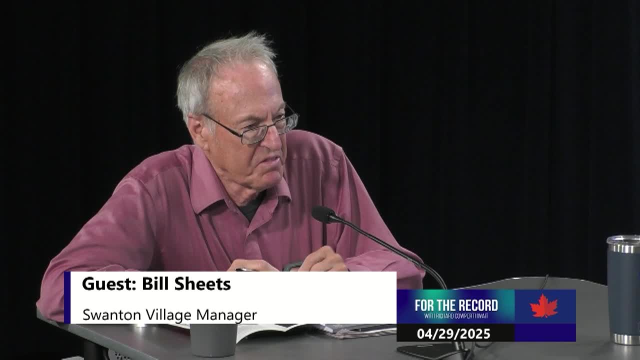 Thumbnail image for For The Record [Swanton Village] 20250429