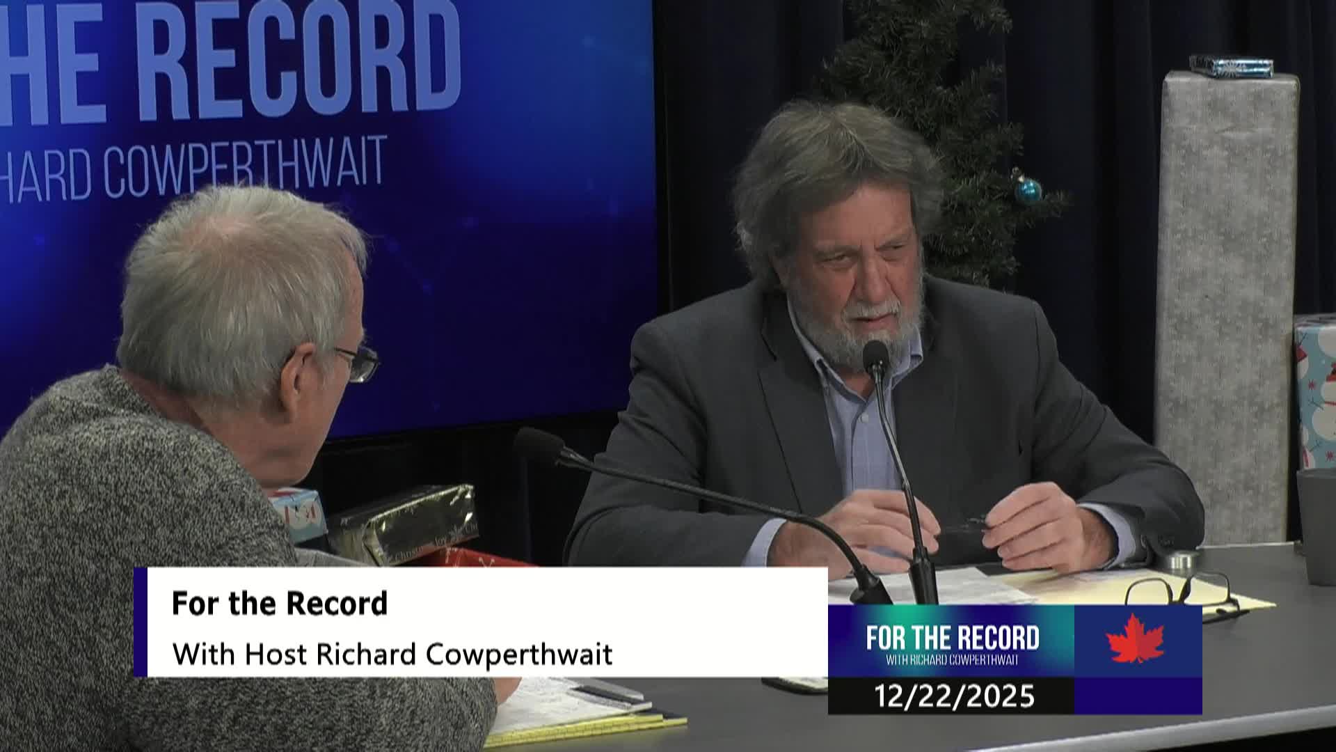 Thumbnail image for For The Record | Tim Hurlbut | 12/22/2025