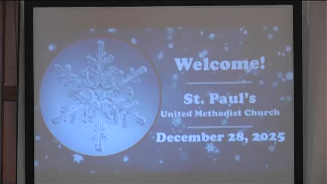 Thumbnail image for St Pauls UMC | 12/28/2025
