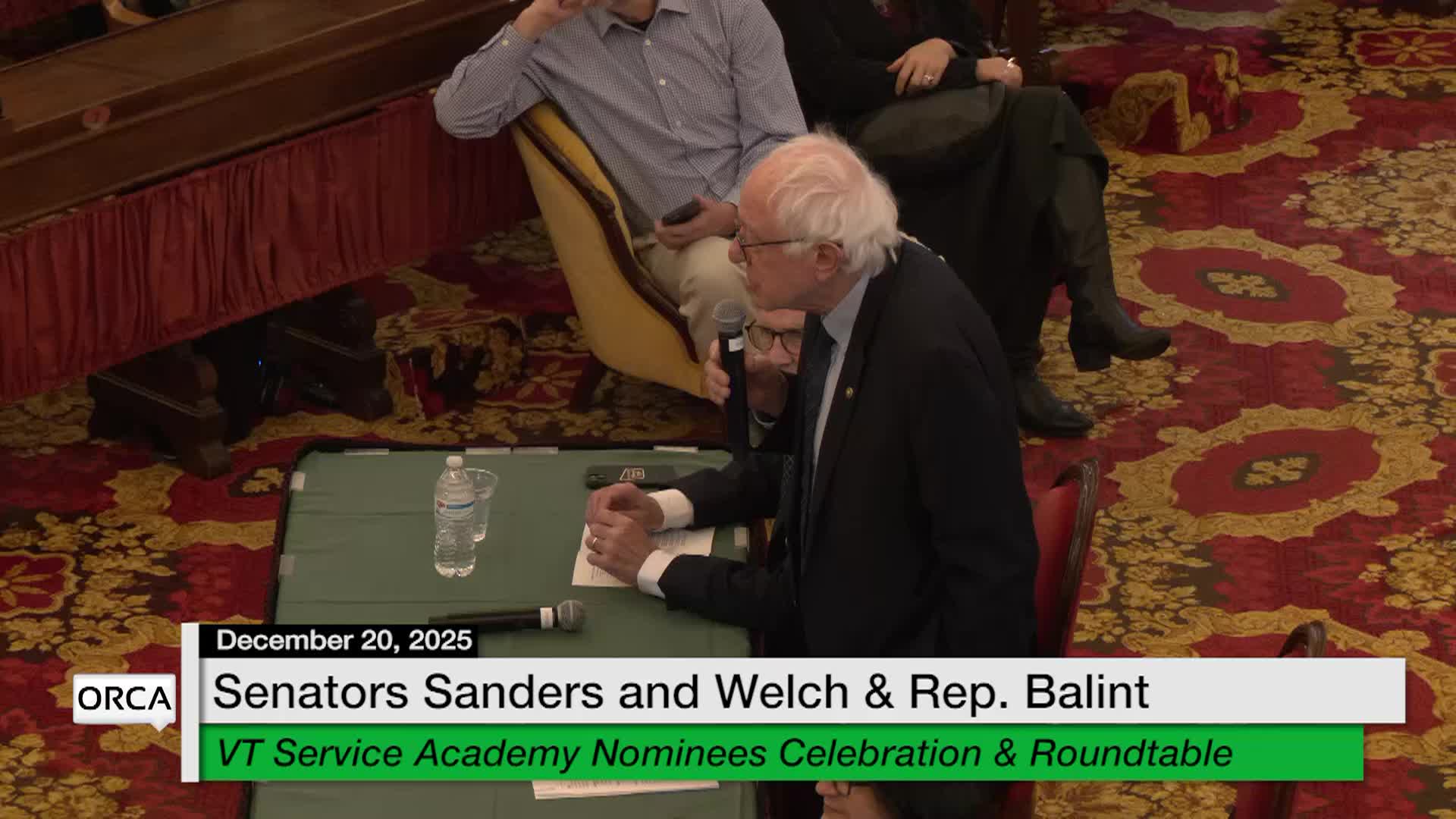 Thumbnail image for Vermont State House Special Event | Sen Sanders, Welch and Rep. Balint | 12/20/2025