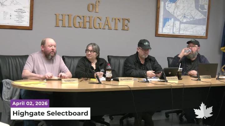 Thumbnail image for Highgate Selectboard | 04/02/2026