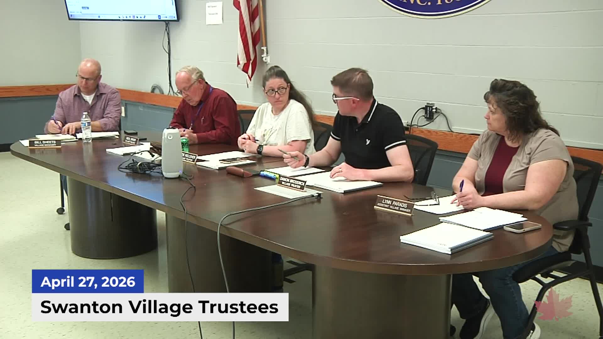 Thumbnail image for Swanton Village Trustees | 04/27/2026