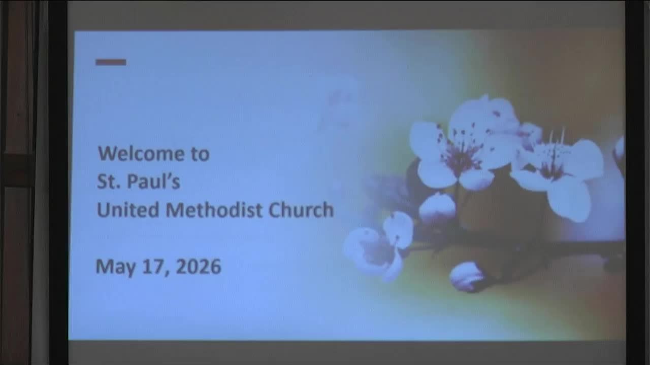 Thumbnail image for St Pauls UMC | 05/17/2026