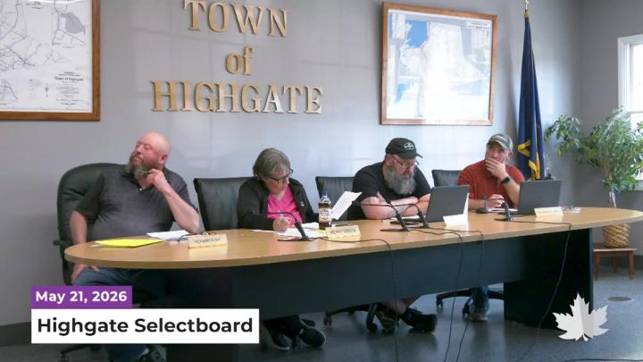 Thumbnail image for Highgate Selectboard | 05/21/2026