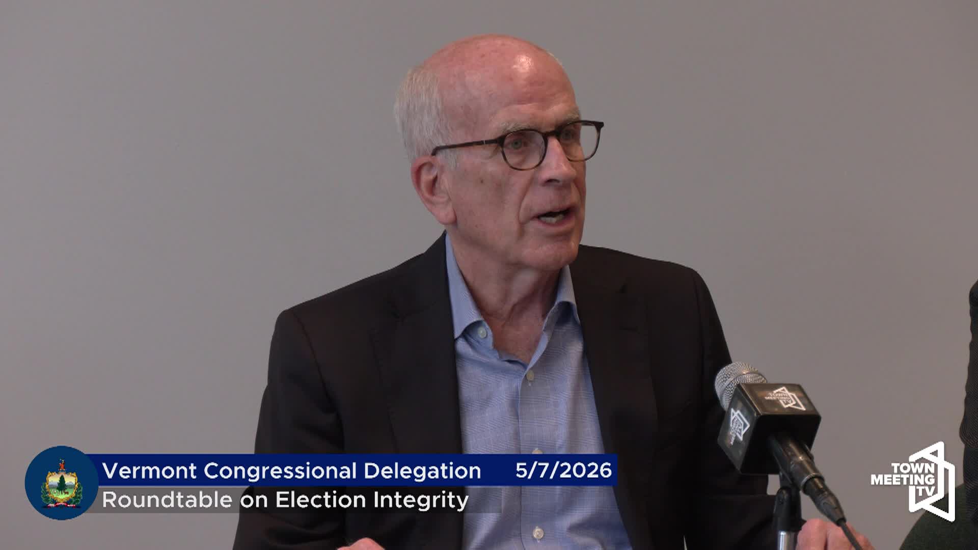 Thumbnail image for Senator Peter Welch Roundtable on Election Integrity with Vermont Secretary of State and Vermont Town Clerks | 05/07/2026