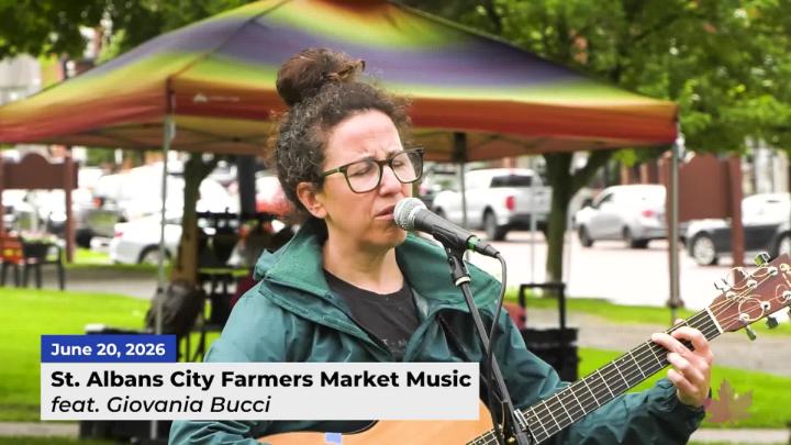 Thumbnail image for St. Albans City Farmers Market Music | Featuring Giovania Bucci | 06/20/2026