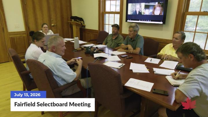 Thumbnail image for Fairfield Selectboard | 07/13/2026